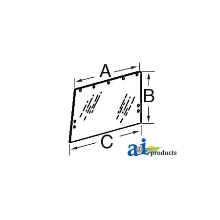 A & I Products Glass, Side (RH/LH) 41.5" x33.5" x2" A-R50757